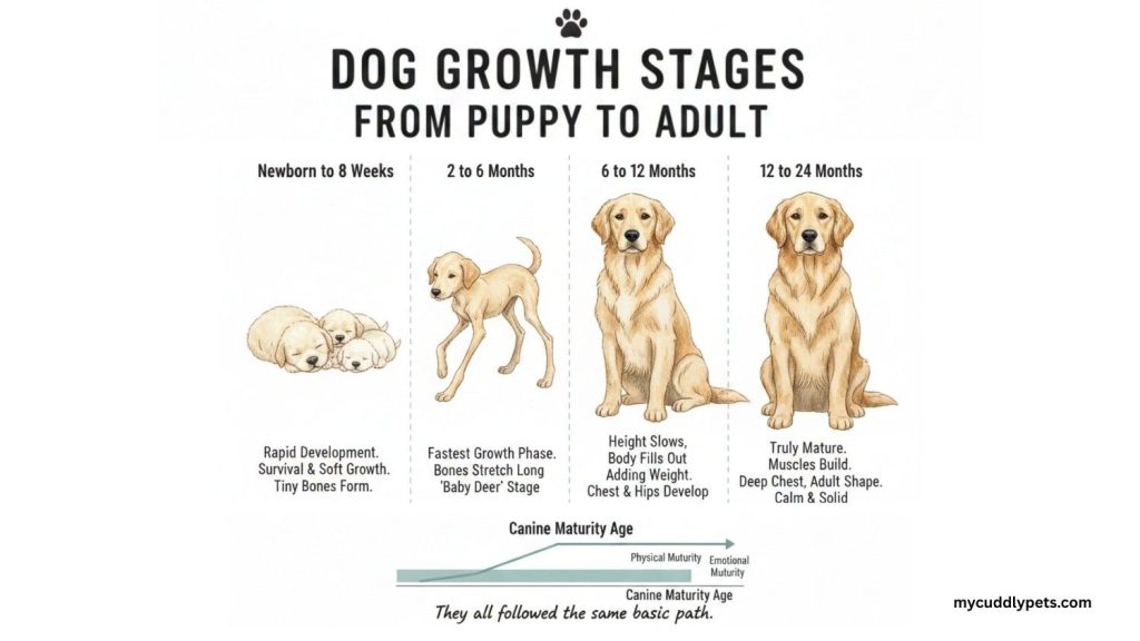 when do dogs stop growing