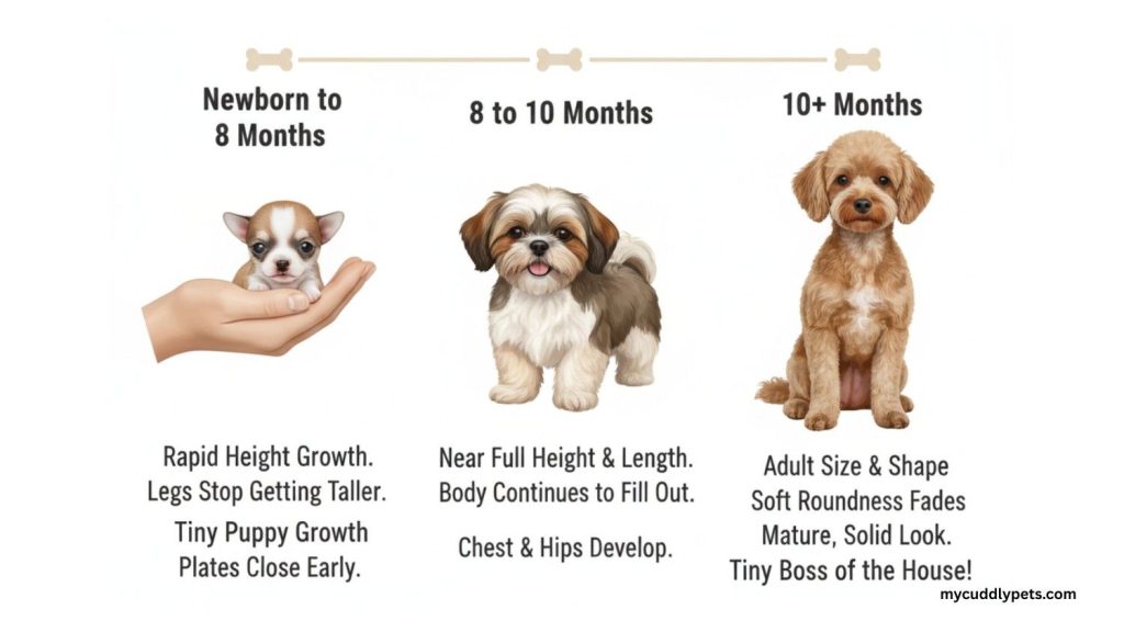 when do dogs stop growing