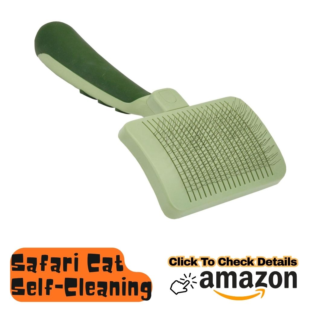 Safari Cat Self-Cleaning Slicker Brush