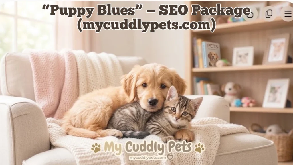 “Puppy Blues” — SEO Package (mycuddlypets.com)