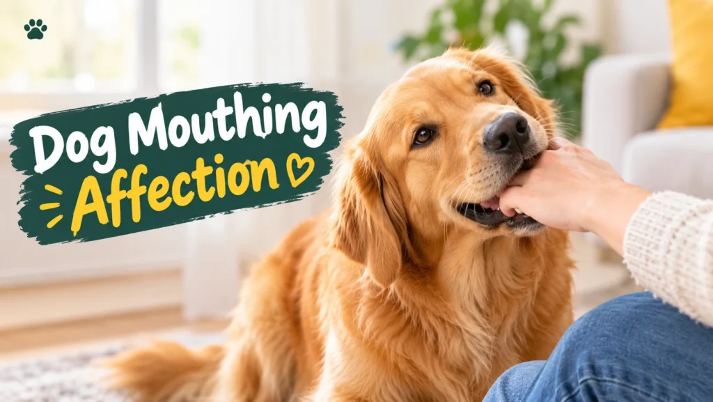 Dog Mouthing Affection